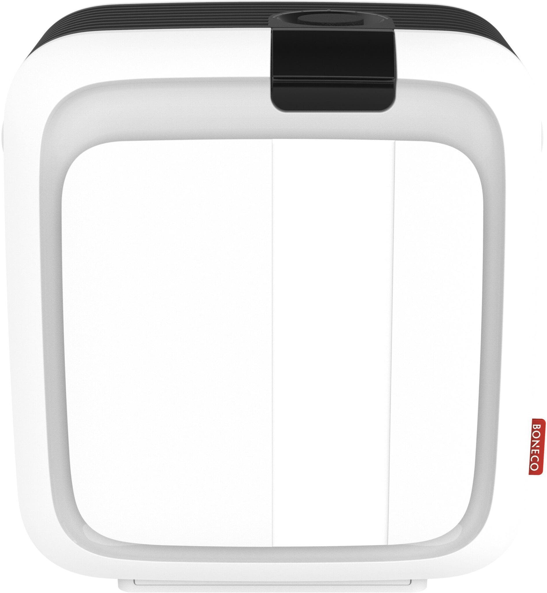 Weißer Boneco Luftreiniger 50911 RGB, Frontansicht. Saubere Luft für ein gesundes Raumklima. Ideal für Allergiker.
