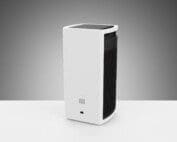 Weißer Luftreiniger 80316, RGB-Filter. Modernes Design für saubere Luft. Ideal für Allergiker und ein gesundes Raumklima.