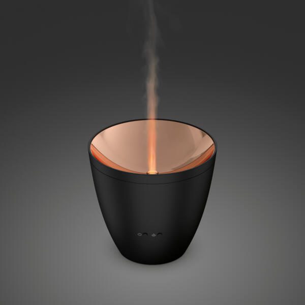 Aroma Diffuser Zoe, schwarz mit Ambientebeleuchtung - Stadler Form