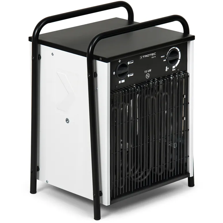 Elektro Heizlüfter L 15kW zur Miete. Für Wasserschaden, Baustellen, Neubautrocknung