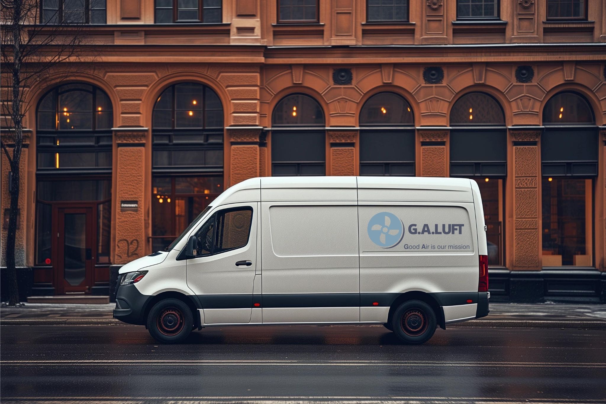 G.A.Luft Lieferwagen, Sprinter für Lieferungen und Abholung von Mietgeräten