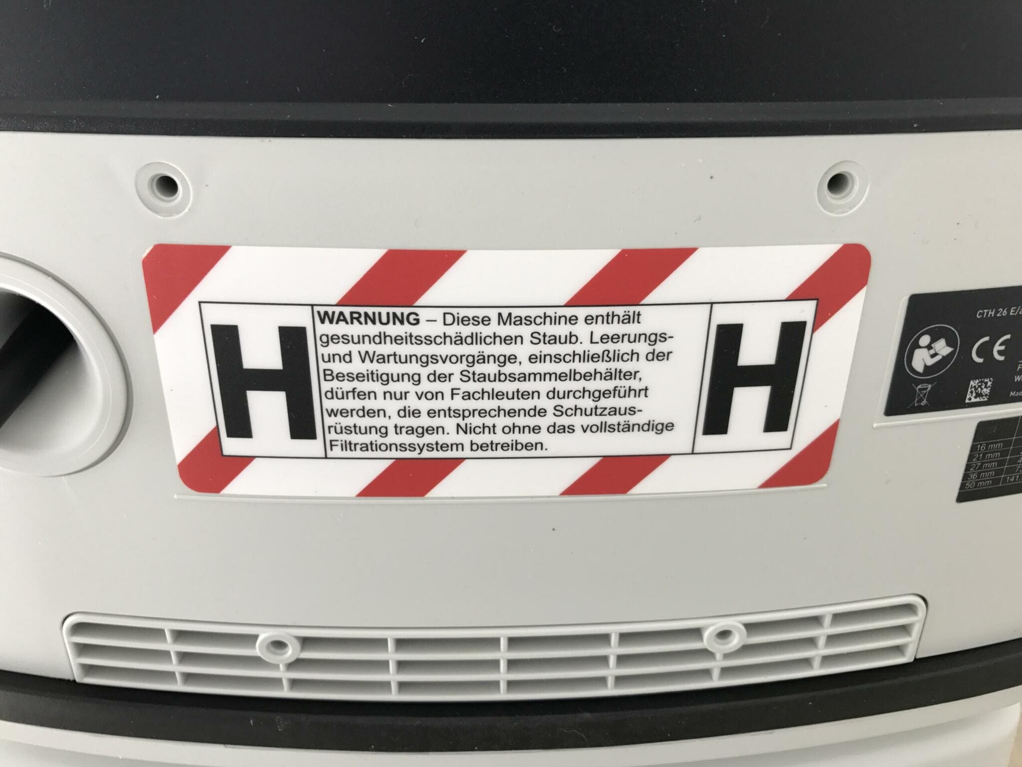 Asbestsauger - H Sauger - Asbest Staubsauger von Festool mit Aufschrift - Asbestsauger mieten