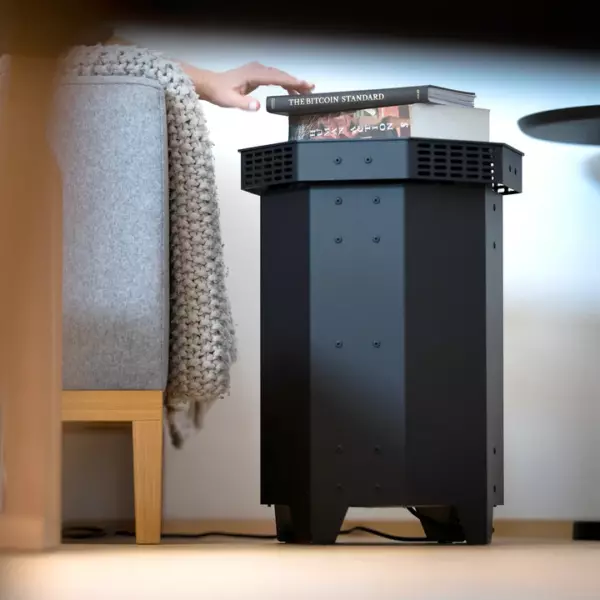 21energy Ofen Pro - Bitcoin-Heizung - Als Buchablage
