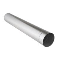 Edelstahl Auspuffrohr, 1m lang. Glänzende Oberfläche. Abgasrohr für Auto oder Motorrad. Zubehör für Auspuffanlagen.