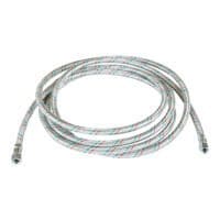 Kraftstoffleitung: Silberne, flexible Leitung mit Anschlüssen für Kraftstoffsysteme im Automobilbereich.