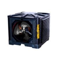 Master BCM Luftkühler mit Seitenausgang. Schwarzes Gehäuse, Ventilator sichtbar. Ideal für Kühlung in Werkstatt und Lager.