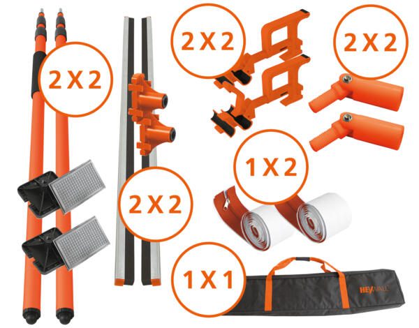 Heylo Staubschutzwand HEYWALL Plus-Paket