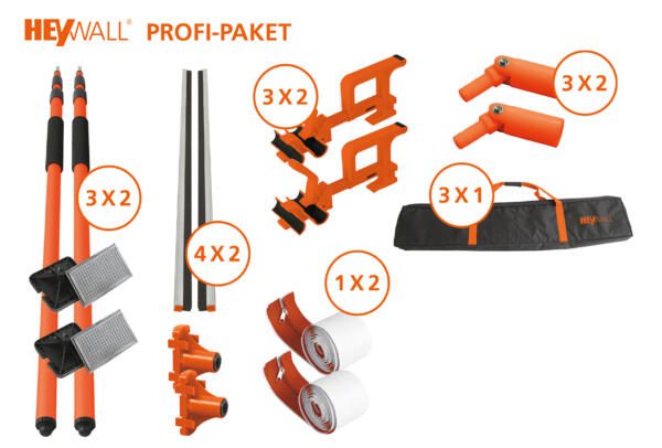 Heylo Staubschutzwand HEYWALL Profi-Paket