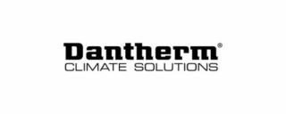 Dantherm Logo: Klimalösungen. Schwarze Schrift auf weißem Hintergrund. Fokus auf Heizung, Kühlung und Lüftung.