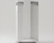 Weißer IQAir HealthPro 250 NE Luftreiniger mit Rollen. Ideal für Allergiker und zur Luftreinigung.