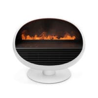 SF Erik weiß: Moderner Kamin mit Amberlight-Effekt. Der Ethanol-Kamin sorgt für Wärme und Atmosphäre. Stilvolles Design für Ihr Zuhause.