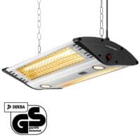 Design-Deckenheizstrahler IR 2000 C von Trotec, eine elegante Heizlösung für Deckenmontage. Infrarot-Technologie für angenehme Wärme. TÜV geprüft.