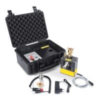 LD-PULS Pulswellengenerator: Das Gerät mit Zubehör in einem Koffer. Zur Erzeugung von Pulswellen für physikalische Experimente.