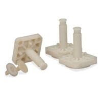 LD-PULS Reparaturset 3110008023: Nahaufnahme von weißen Kunststoffteilen. Ideal für Reparaturen und Wartung von LD-PULS Systemen. Jetzt kaufen!