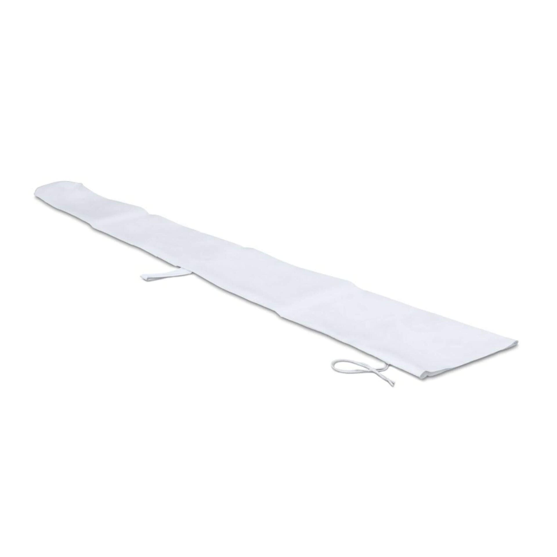 Packsack für Arbeitsschirm aus PVC: Weißer Schutzsack für Arbeitsschirme, aus robustem PVC-Material, ideal für Transport und Lagerung.