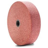 Nahaufnahme eines Schleifsteins PBGS 10-120, ideal zum Schärfen von Werkzeugen. Runde Form, rote Textur. 6235001110 für Details.