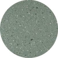 Standard Einleger T8: Nahaufnahme des grauen, runden Einlegers mit schwarzen und weißen Sprenkeln. Ideal für Oberflächengestaltung. 6100009707