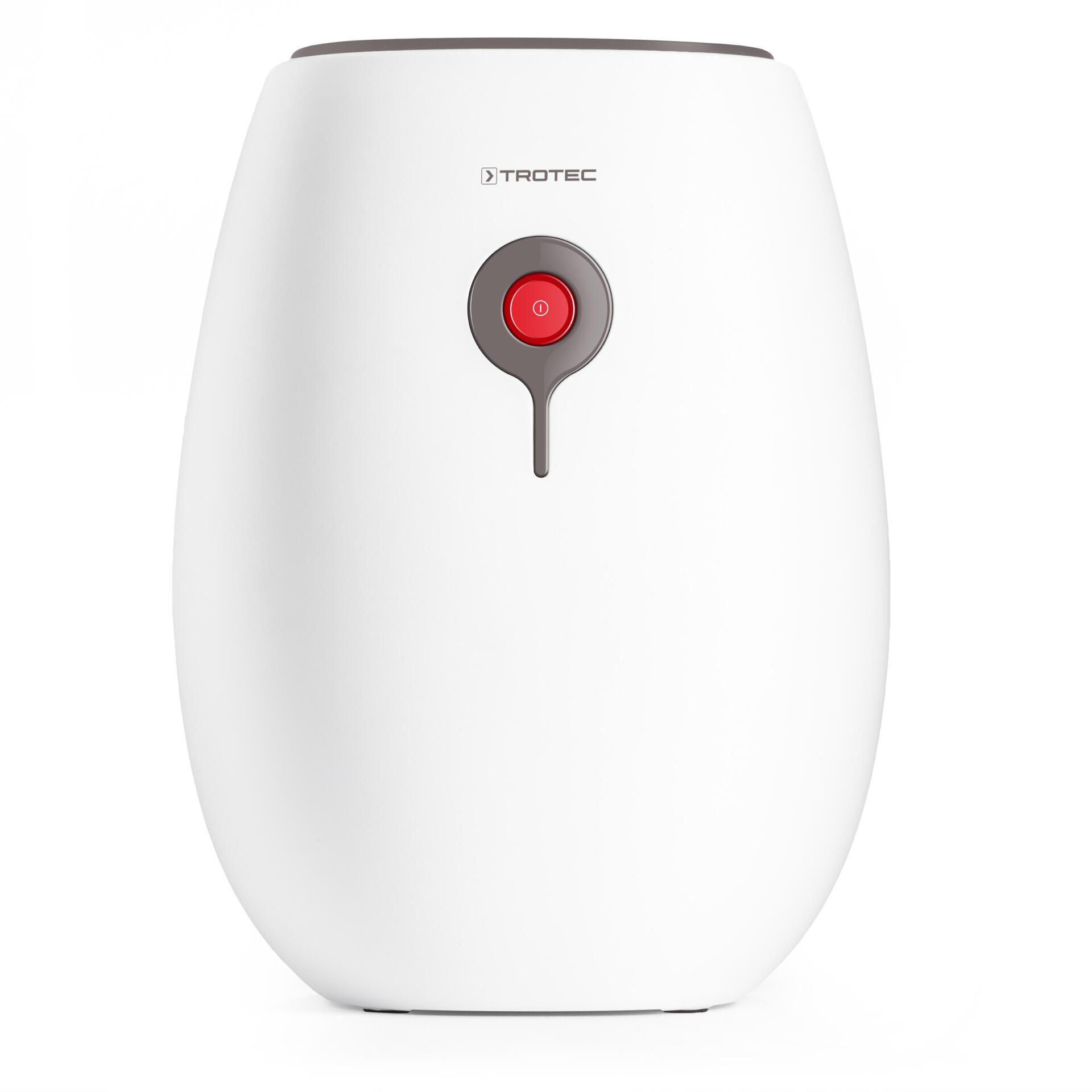 Trotec Peltier-Luftentfeuchter TTP 2 E: Kompakter, weißer Luftentfeuchter für kleine Räume, ideal gegen Feuchtigkeit. Praktisch und effizient.
