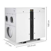 Adsorptionstrockner TTR 8200: Professionelles Entfeuchtungsgerät mit Maßen (111x191,9x168 cm) für Industrie und Gewerbe, hier in der Studioansicht.