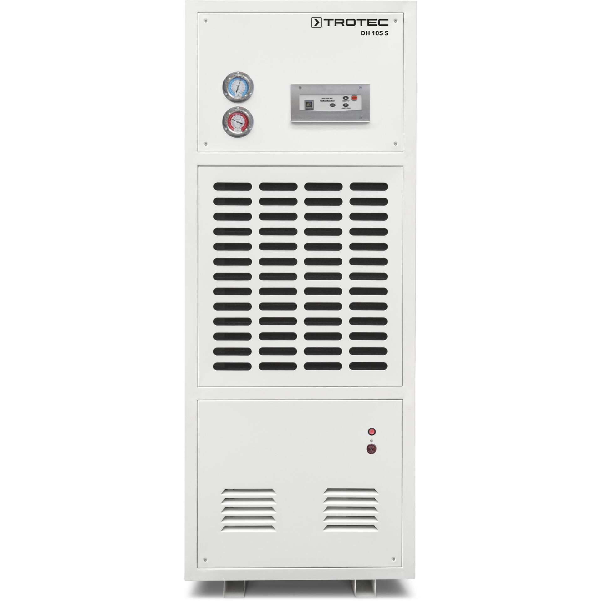Der Trotec DH 105 S Industrie-Kondenstrockner ist ein leistungsstarkes Gerät zur Entfeuchtung in industriellen Umgebungen. Effizient und robust.
