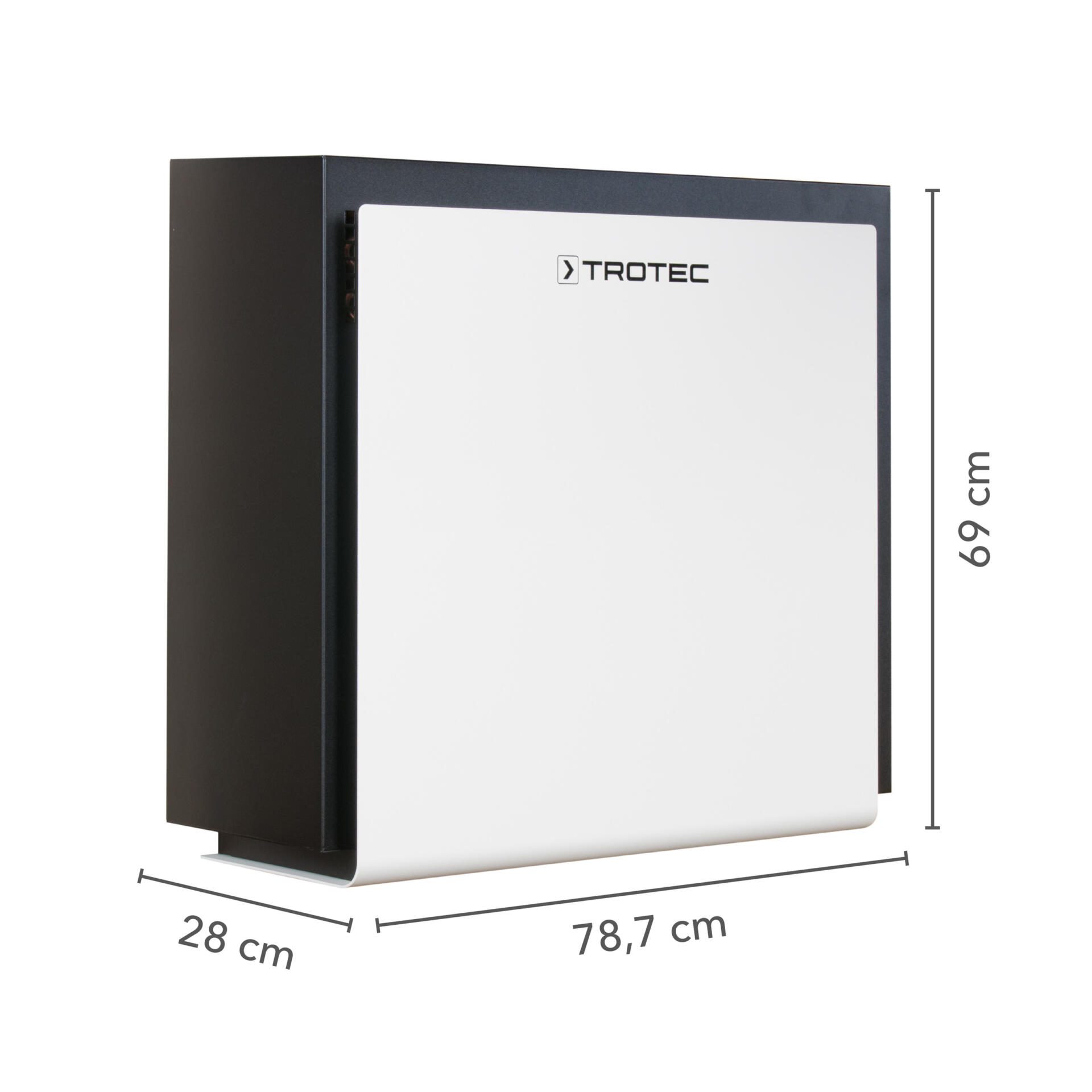 Luftentfeuchter DH 30 VPR von Trotec: Professionelle Entfeuchtung mit Maßen 28x78,7x69 cm. Ideal für Neubau, Wasserschäden oder Lager. Top-Leistung!