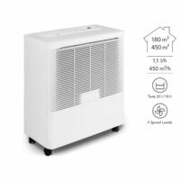 Weißer Verdunstungs-Luftbefeuchter B-260 mit automatischer Wasserzufuhr. Ideal für Räume bis 180m². Effiziente Luftbefeuchtung für ein angenehmes Raumklima.