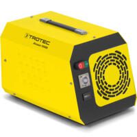 Gelber Airozon 10000 Ozongenerator von Trotec. Kompaktes Gerät zur Luftreinigung und Geruchsbeseitigung. Ideal für Profis. Airozon 10000 kaufen.