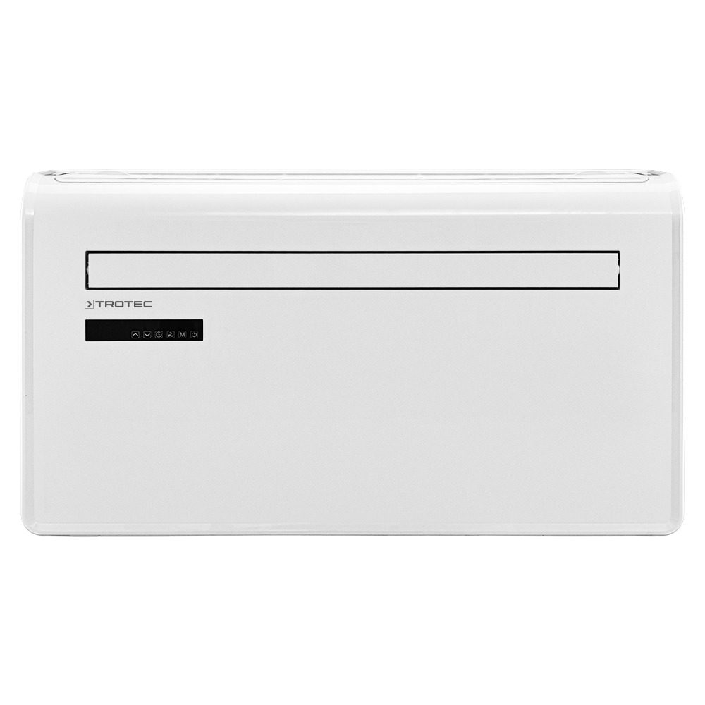 Weiße Wandklimaanlage PAC-W 2650 SH von Trotec mit Heizfunktion und WiFi. Modernes Design, einfache Bedienung. Ideal für angenehmes Raumklima.