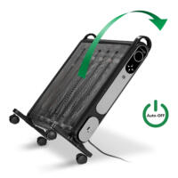 Trotec Wärmewellenheizer Konvektor TCH 2050 E: Mobiler Elektroheizer mit Rollen, modernes Design, ideal für schnelle Wärme im Raum.