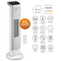 Keramik-Heizlüfter TFC 25 E: Kompakter Turmheizer mit PTC-Keramik für schnelle, effiziente Wärme. Ideal für kleine Räume, sichere Heizlösung.