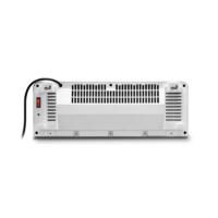 Wandheizlüfter TFC-W 27 E: Detailansicht der Rückseite des weißen Heizlüfters mit Kabel und Schalter. Ideal für schnelle, flexible Wärme.