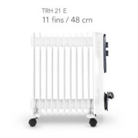 Weißer Lradiator TRH-21-E mit 11 Rippen und 48 cm Höhe. Ideal für behagliche Wärme im Winter. Heizkörper für Ihr Zuhause.