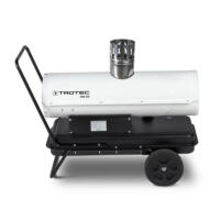 Trotec IDE 20 Ölheizer: Mobiles Heizgerät mit Abgasrohr und Rädern. Ideal für Baustellen und Hallen. Leistungsstark und zuverlässig.
