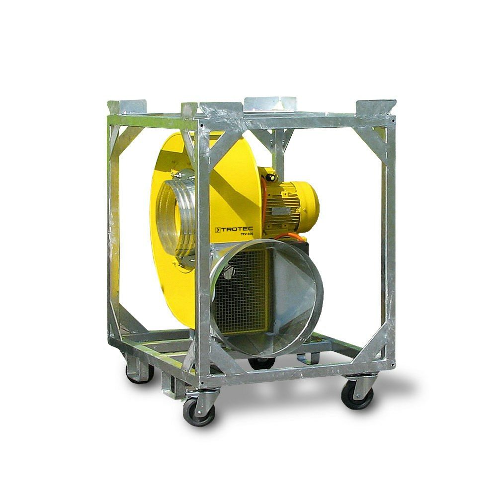 Radialventilator TFV 300 von Trotec: Leistungsstarker Ventilator für Bauwesen und Industrie. Ideal für Trocknung und Belüftung mit hoher Luftleistung.