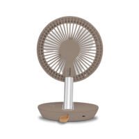 Akku-Tischventilator TVE 2 B: Kompakter, kabelloser Ventilator für den Schreibtisch. Ideal für heiße Tage im Büro oder Zuhause. Bild 3 zeigt Detail.