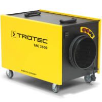 Trotec Luftreiniger TAC 3500: Professioneller Luftreiniger in Gelb und Schwarz. Ideal für Baustellen und Sanierungen. Filtert Staub und Schadstoffe.