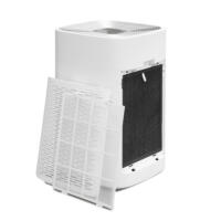 Heylo Luftreiniger HL 800: Detailaufnahme der Filter (Vorfilter, Kombifilter). Saubere Luft für ein gesundes Raumklima mit dem HL 800 Luftreiniger.