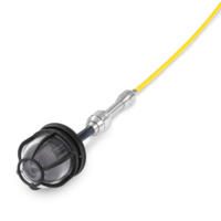 Rohrkamera VSP-H41M mit Kuppelschutzkorb: Detailaufnahme der Kameraoptik und des Schutzkorbs. Ideal für Inspektionen in Rohrleitungen.