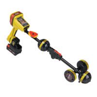 Das RIDGID SeekTech SR-24-LE Ortungsgerät: Ein gelbes, batteriebetriebenes Werkzeug mit Rädern zur präzisen Rohrund Kabelfindung. Top Gerät!