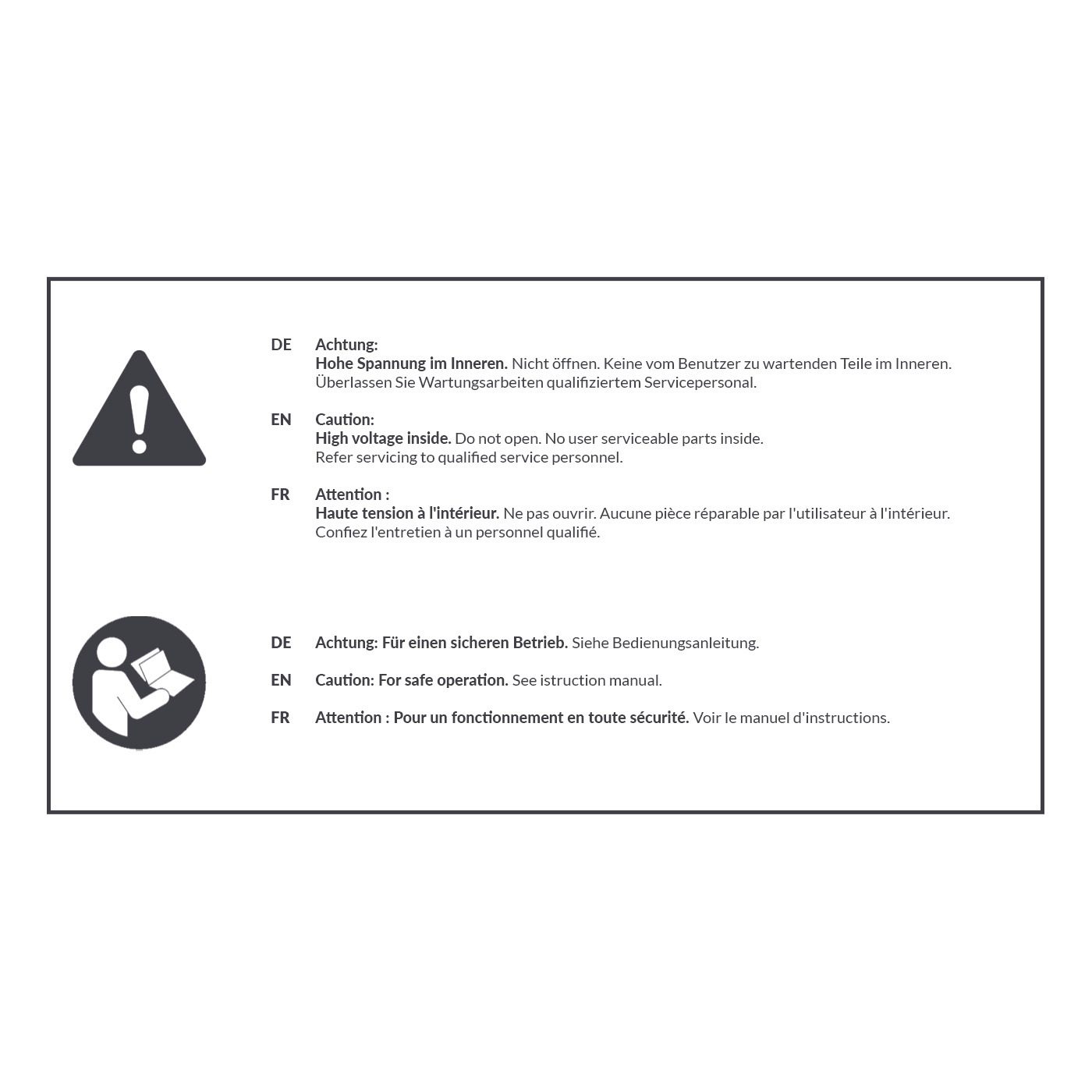 Warnhinweise: Hohe Spannung & sicherer Betrieb. Nicht öffnen, Service nur durch Fachpersonal. SeekTech Sender ST-510 für Profis.