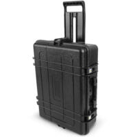 Schwarzer VSP-Trolley (3110007141_VSP-Trolley_bild3.jpg) mit ausziehbarem Griff, ideal für sicheren Transport von Ausrüstung. Robust und zuverlässig.