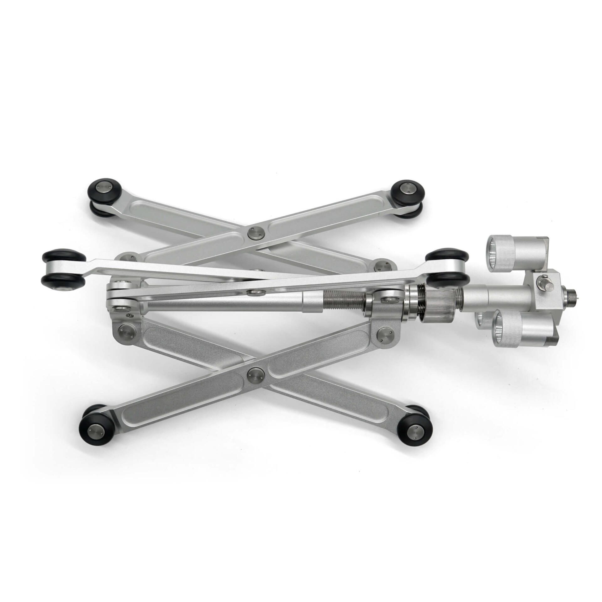 Rohrkamera Zentrierhilfe VSP-CD 140-400: Detailaufnahme der silbernen Zentrierhilfe für Rohrkameras, optimal für Inspektionen.