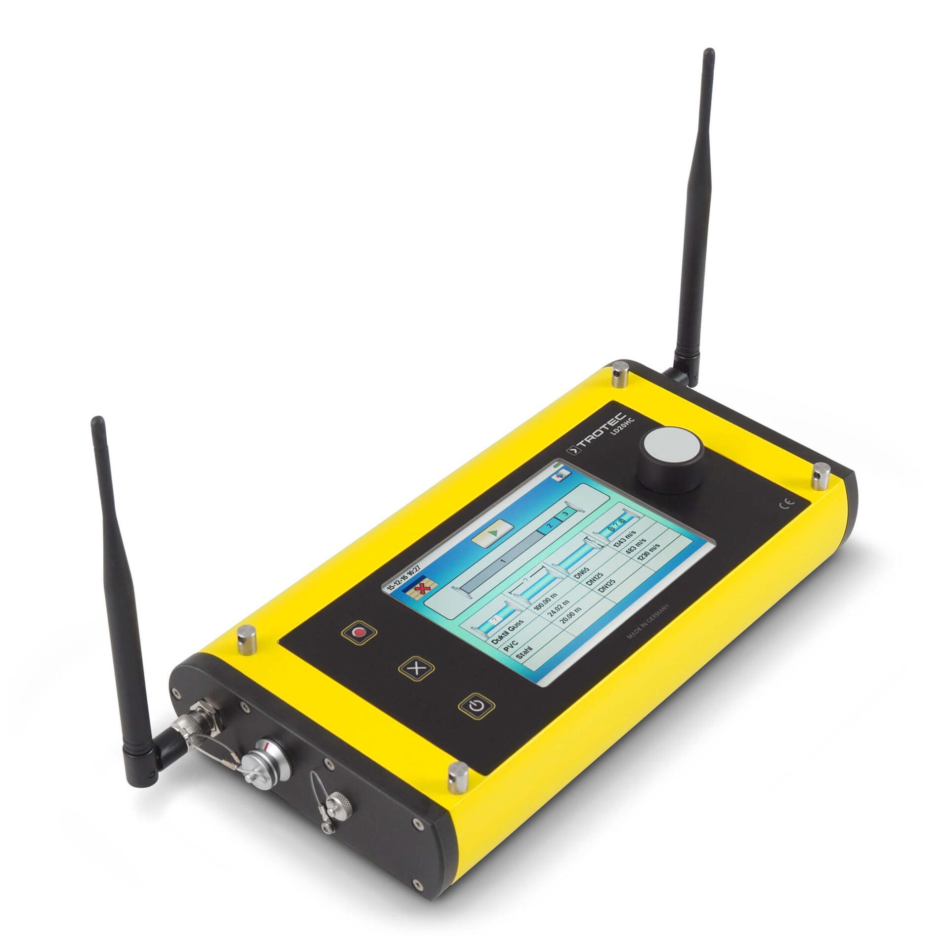 Korrelator LD20 HC von Trotec: Präzises Leckortungsgerät mit Display und Antennen für professionelle Anwendungen. Bild 3.