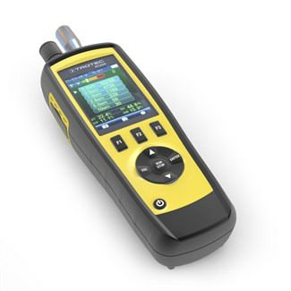 Partikelzähler PC200: Tragbares Messgerät mit Display und Kalibrier-Zertifikat. Ideal zur Messung von Luftqualität und Staubbelastung im Innenbereich.