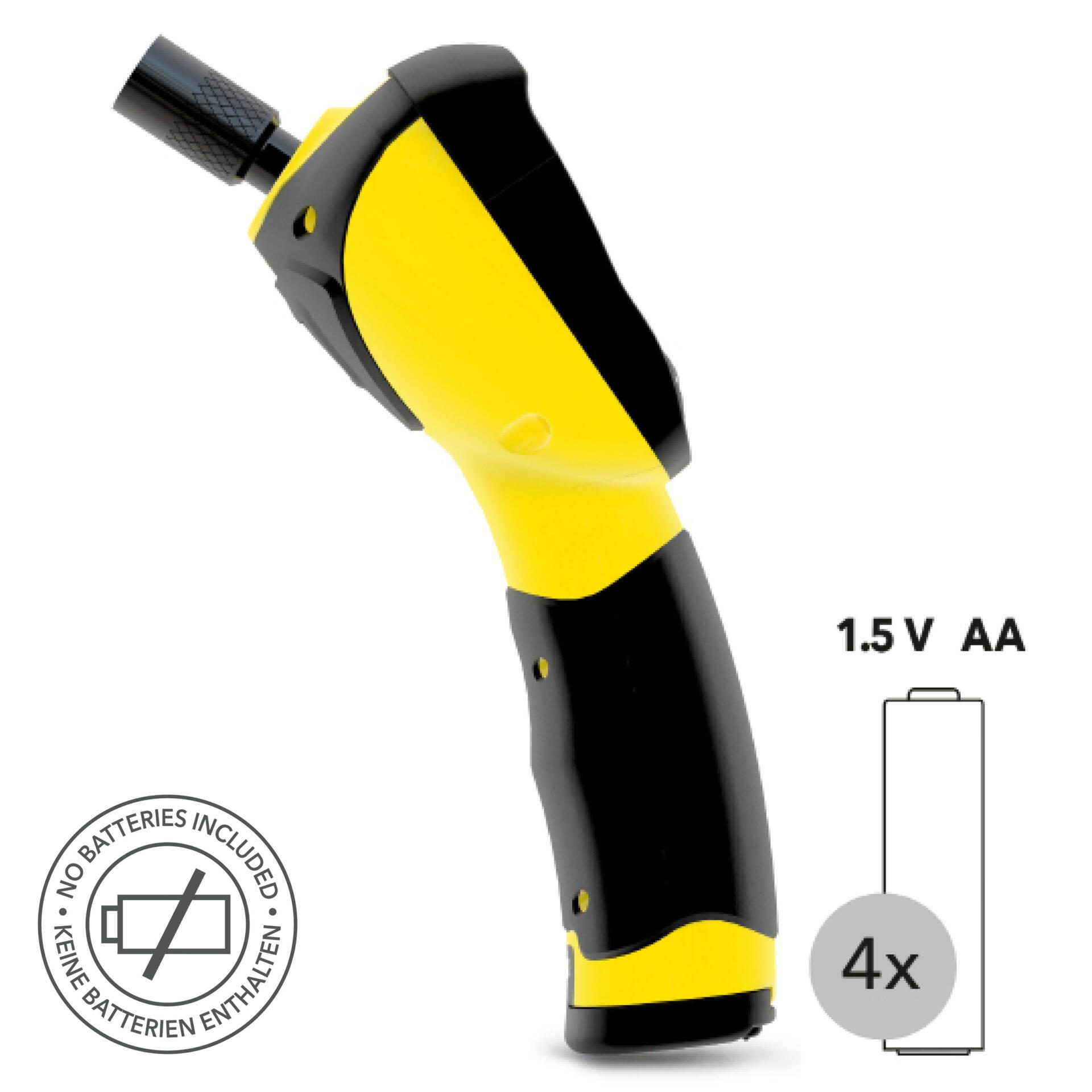 Videoskop-BO21: Detailaufnahme eines gelb-schwarzen Inspektionswerkzeugs, Videoskop, zur Fehlerdiagnose. Keine Batterien enthalten. Werkzeug für Profis.