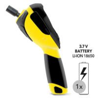 Videoskop BO26: Das Bild zeigt ein gelb-schwarzes Videoskop. Kompaktes Design für Inspektionen mit integrierter Batterie. Ideal für schwer zugängliche Stellen.