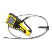 Videoskop VSC206: Gelb-schwarzes Inspektionsgerät mit flexiblem Kabel. Ideal für schwer zugängliche Bereiche, hochauflösende Bildgebung.