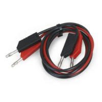 PD-Serie Messleitung: Rote und schwarze Kabel mit Bananensteckern für präzise Messungen. Ideal für Stäbe und elektronische Anwendungen.