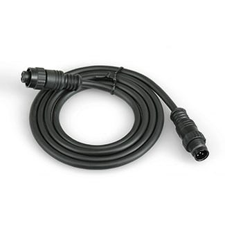 Schwarzes TC-30 Verbindungskabel für SDI-Sensoren. Das Kabel ist aufgerollt und zeigt die Stecker an beiden Enden. Verbindungstechnik.