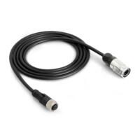 Schwarzes TC35-1m-Verbindungskabel, aufgerollt. Dieses Kabel dient zur Verbindung von Geräten und sorgt für optimale Signalübertragung. 3510200030_bild1